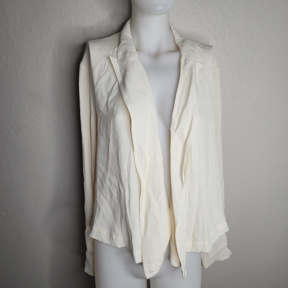 NEW Anthropologie Ettitwa Blazer Blouse Ivory Size 12 - Picture 1 of 12